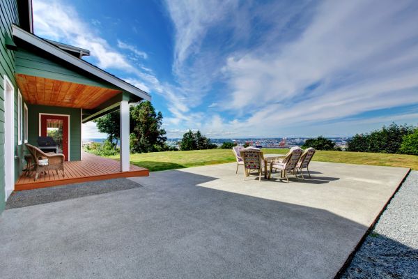 Backyard Concrete Paving in Pleasant Grove